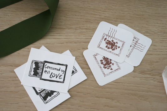 Mini Postage-Inspired Sticker Set – Faith & Florals