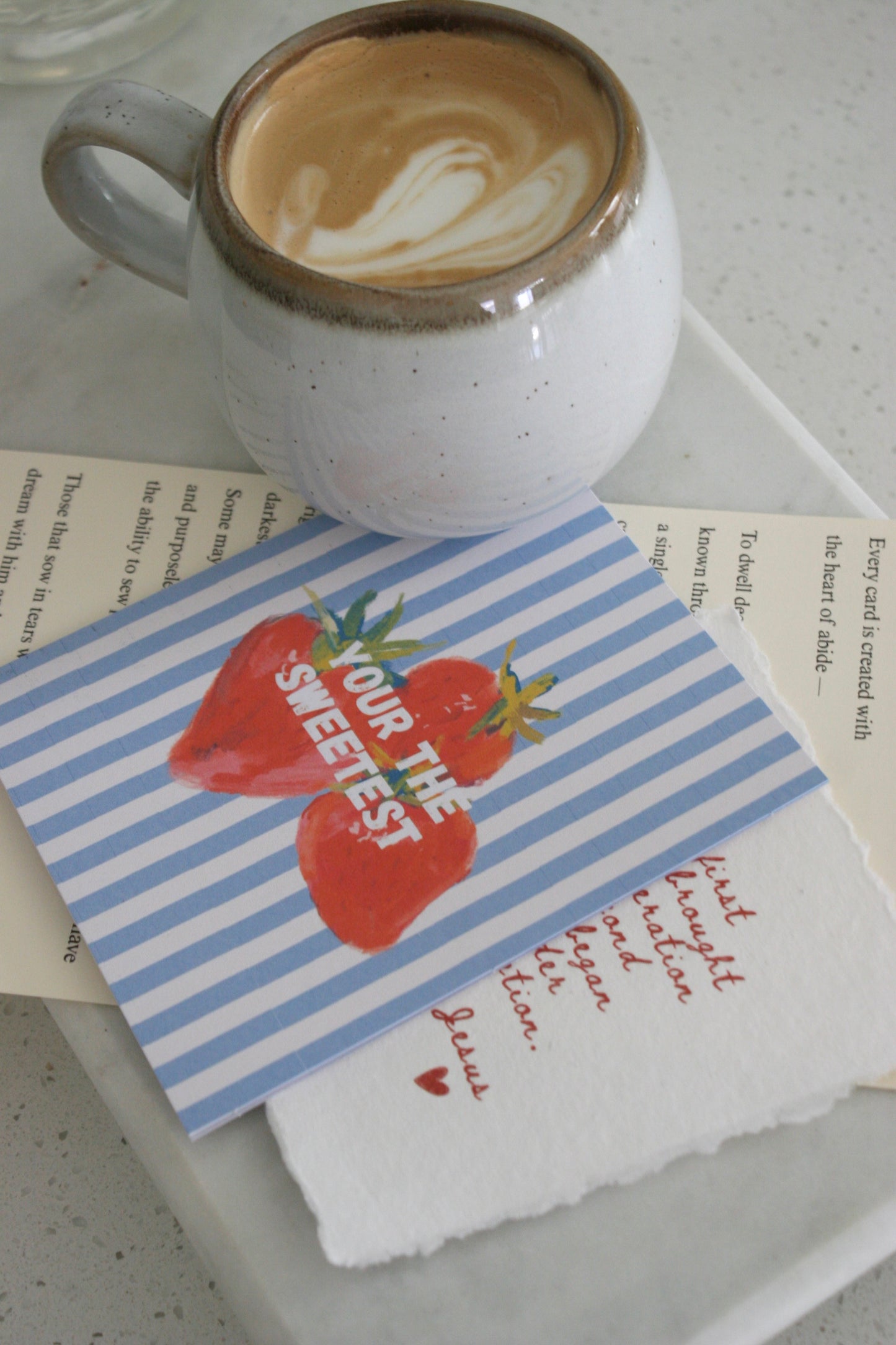 "You're the Sweetest" Strawberry Greeting Card